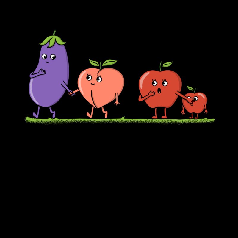 Emojis Eggplant and Peach