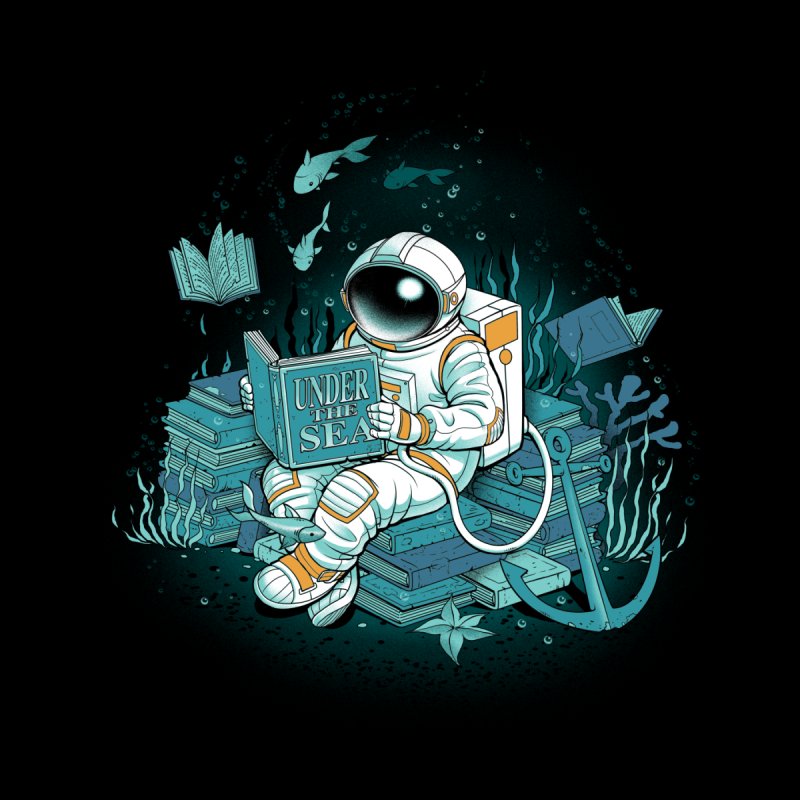 A Reader Lives A Thousand Lives - Cosmonaut Under The Sea