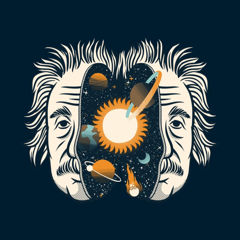 Albert Einstein Head Universe Physics