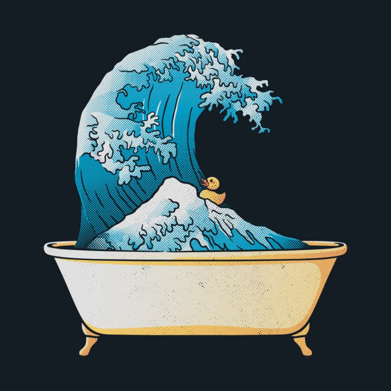 Bathtub Kanagawa Wave
