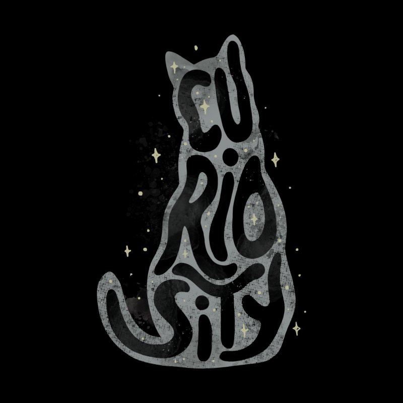 Curiosity Cat Typography