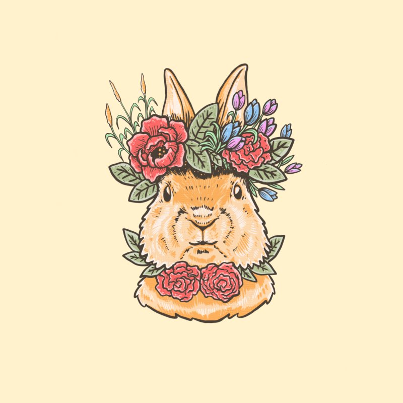 Flower Crown Little Rabbit