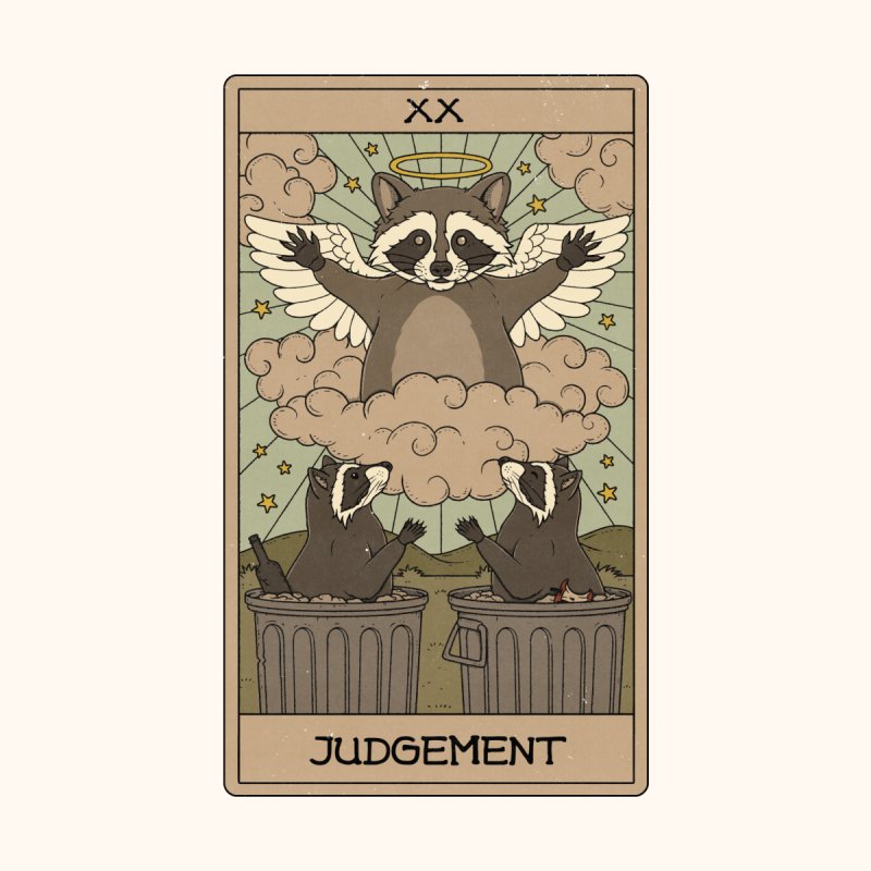 Judgement - Raccoons Tarot