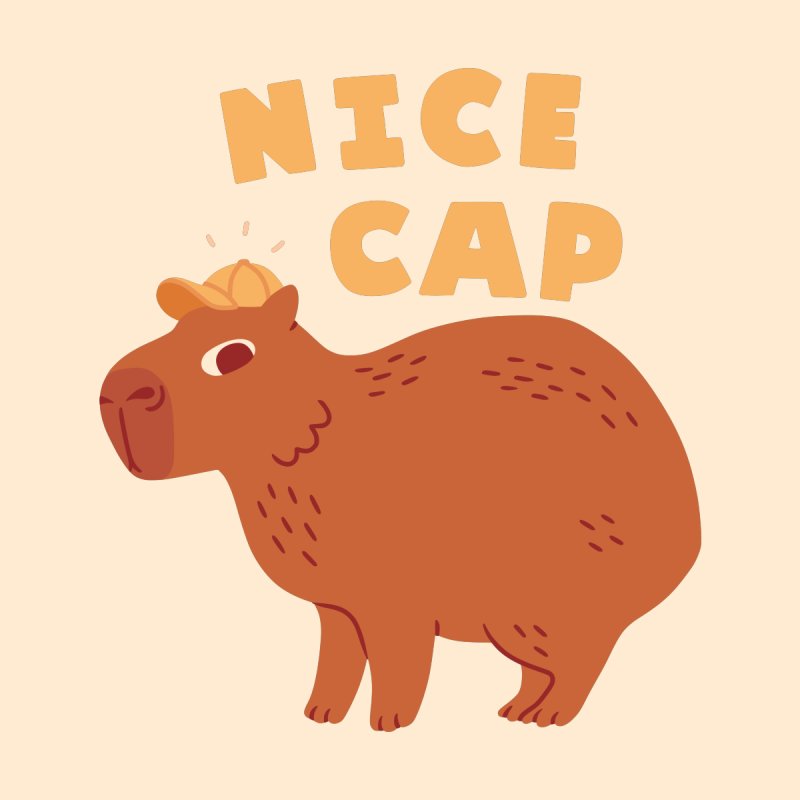 Nice Cap Capybara