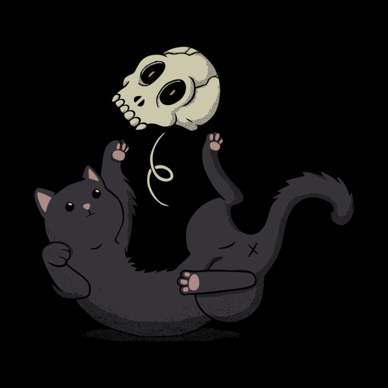 Skull Black Cat