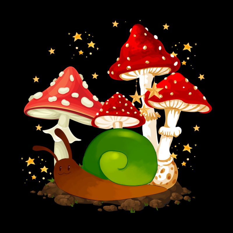 Starry Snail Mushroom Garden
