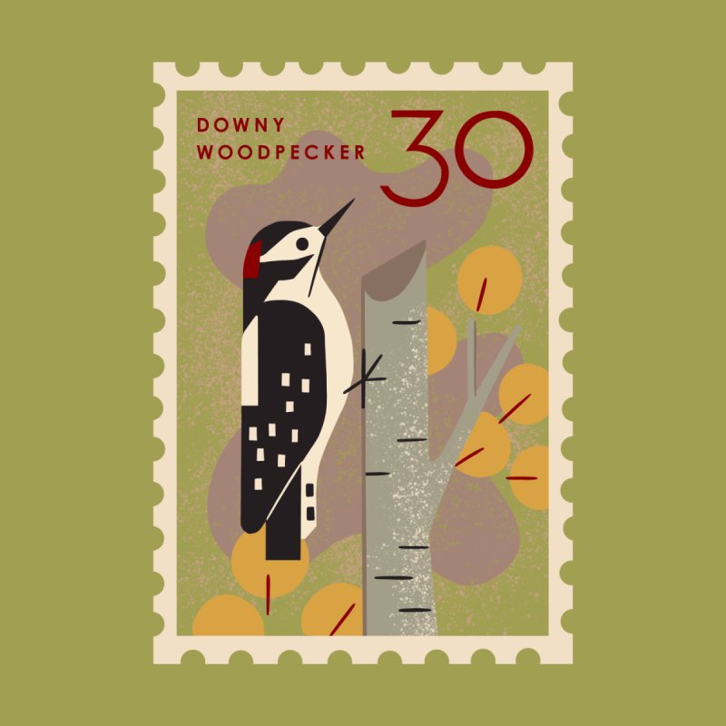 Woodpecker Postage Stamp