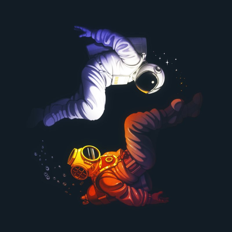 Yin Yang Astronaut Scuba