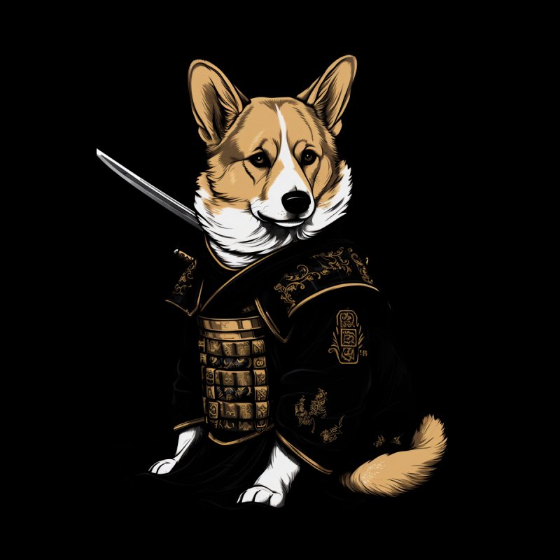 Samurai Puppy Corgi